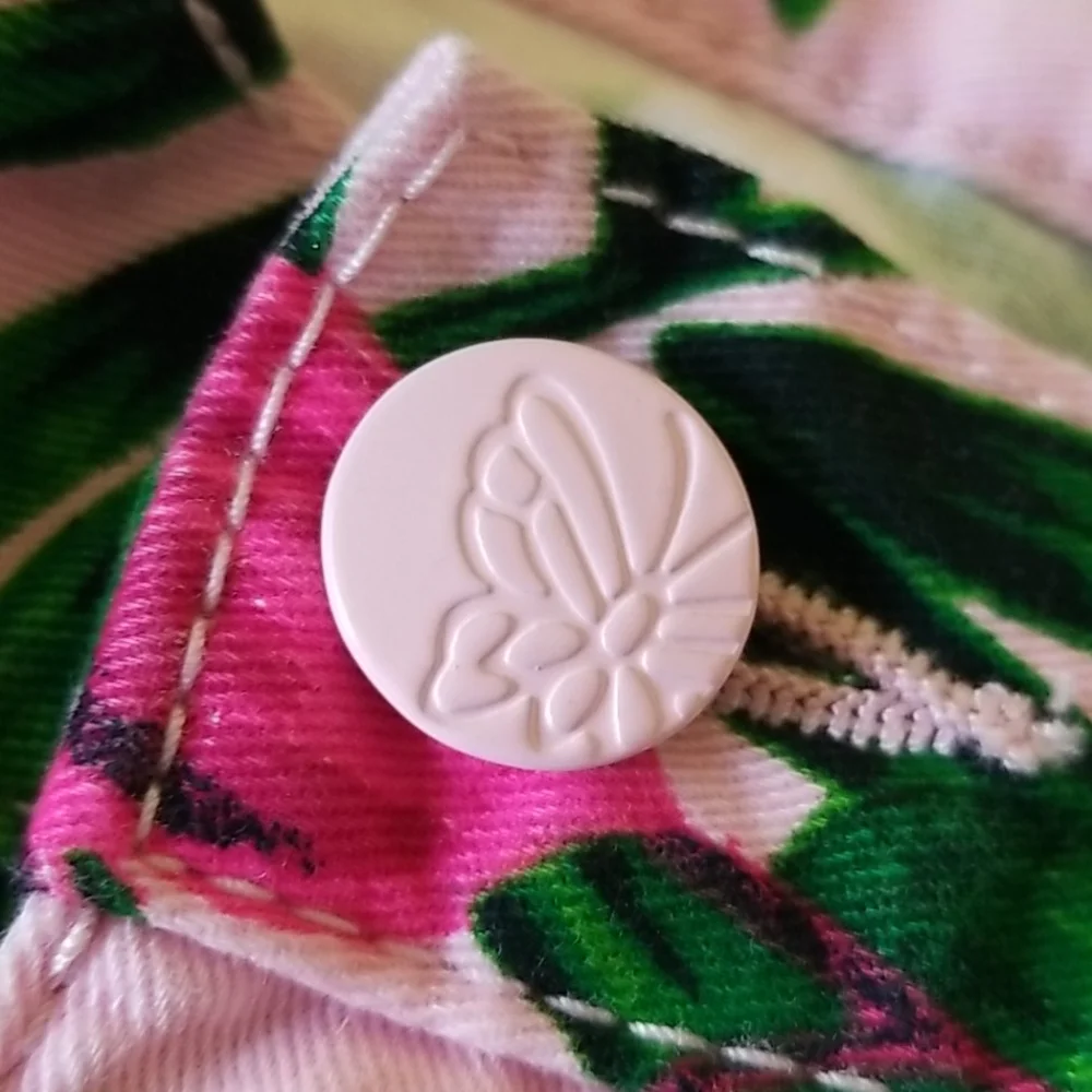 1989 Place Pink Tropical pattern shorts Girls Size 14